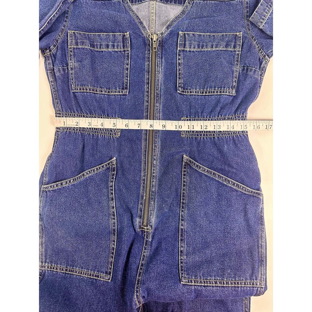 Madewell Denim Jumpsuit Small Blue Zip Front One Piece Coveralls NWOT - Picture 9 of 13